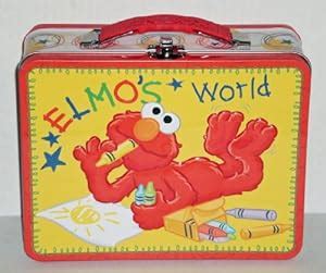 elmo world embossed metal lunch box|Amazon.com: Sesame Street Lunch Box.